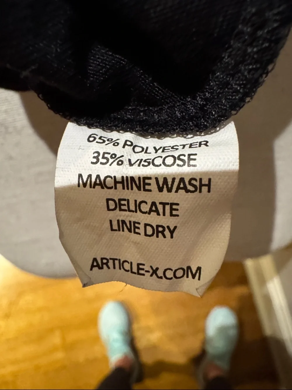 Article X Distressed Black Tee Shirt Small Grunge Raw Hem Short Sleeve Top - Picture 11 of 11